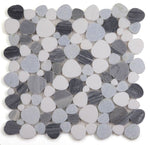 Load image into Gallery viewer, Hudson Deep Ocean Marble Pebble Mosaic Tile
