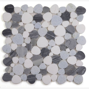 Hudson Deep Ocean Marble Pebble Mosaic Tile