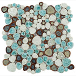 Load image into Gallery viewer, Nevis Dusty Jade Green Pebble Mosaic
