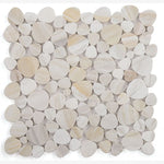 Load image into Gallery viewer, Hudson Eura Wood Marble Pebble Mosaic Tile
