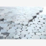 Load image into Gallery viewer, Hudson Cliff Marble Pebble Mosaic Tile
