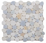Load image into Gallery viewer, Hudson Marina Marble Pebble Mosaic Tile

