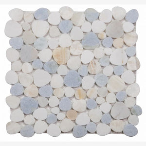 Hudson Marina Marble Pebble Mosaic Tile