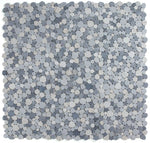 Load image into Gallery viewer, Hudson Italian Blue Marble Pebble Mosaic Tile
