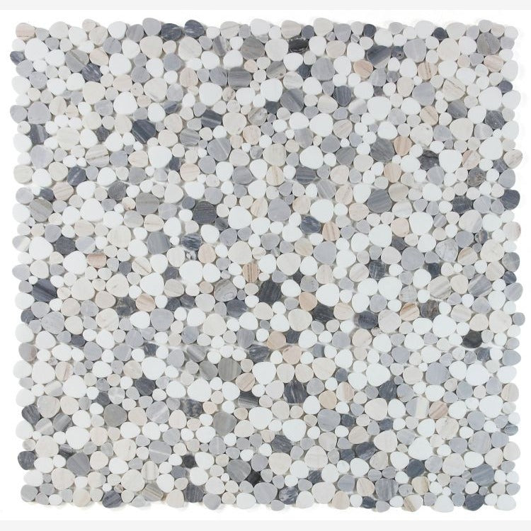 Hudson Beach Marble Pebble Mosaic Tile