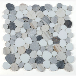 Hudson Beach Marble Pebble Mosaic Tile