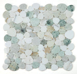 Load image into Gallery viewer, Hudson Spring Marble Pebble Mosaic Tile

