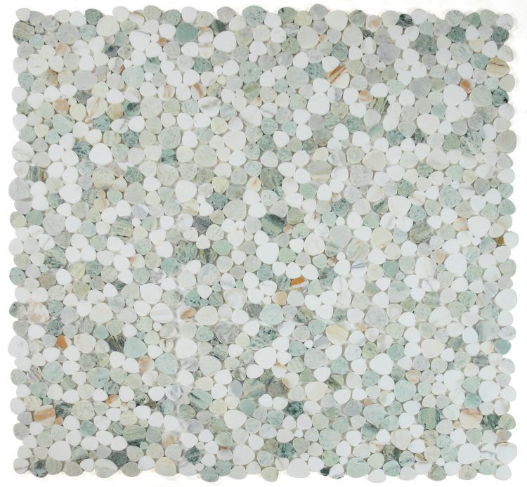 Hudson Spring Marble Pebble Mosaic Tile