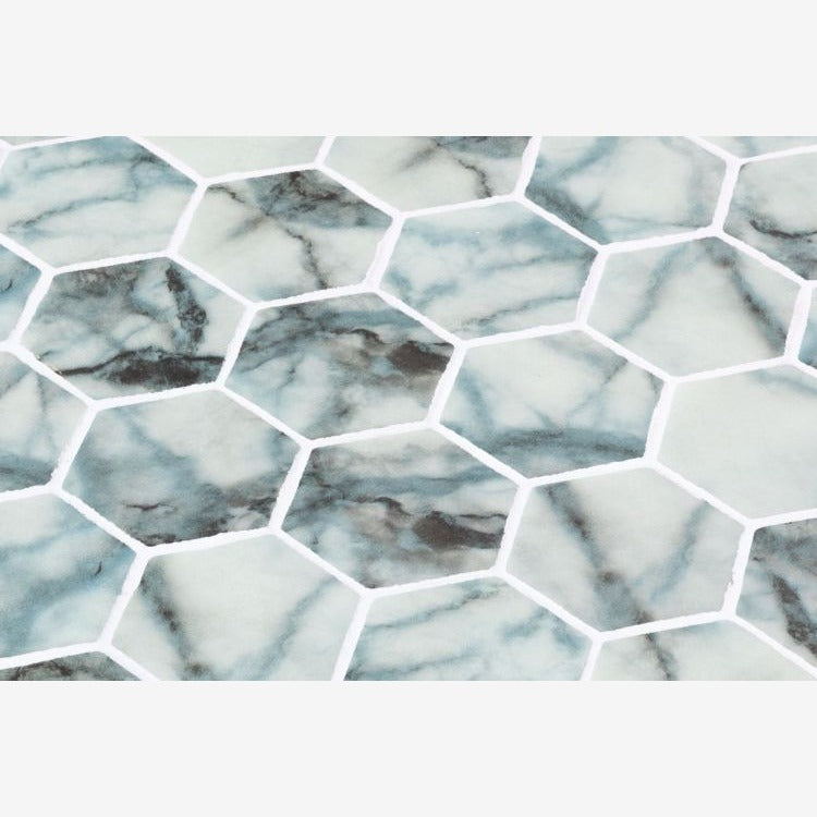 Aquatic Azul Hexagon Glass 11.25x11.25 Mosaic Tile