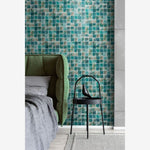 Load image into Gallery viewer, Aquatic Penta Green Glass Mosaic Tile
