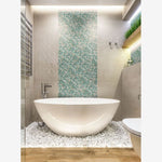 Load image into Gallery viewer, Aquatic Penny Green Glass Mosaic Tile
