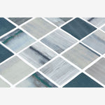 Load image into Gallery viewer, Aquatic Penta Bluish Gray Glass Mosaic Tile
