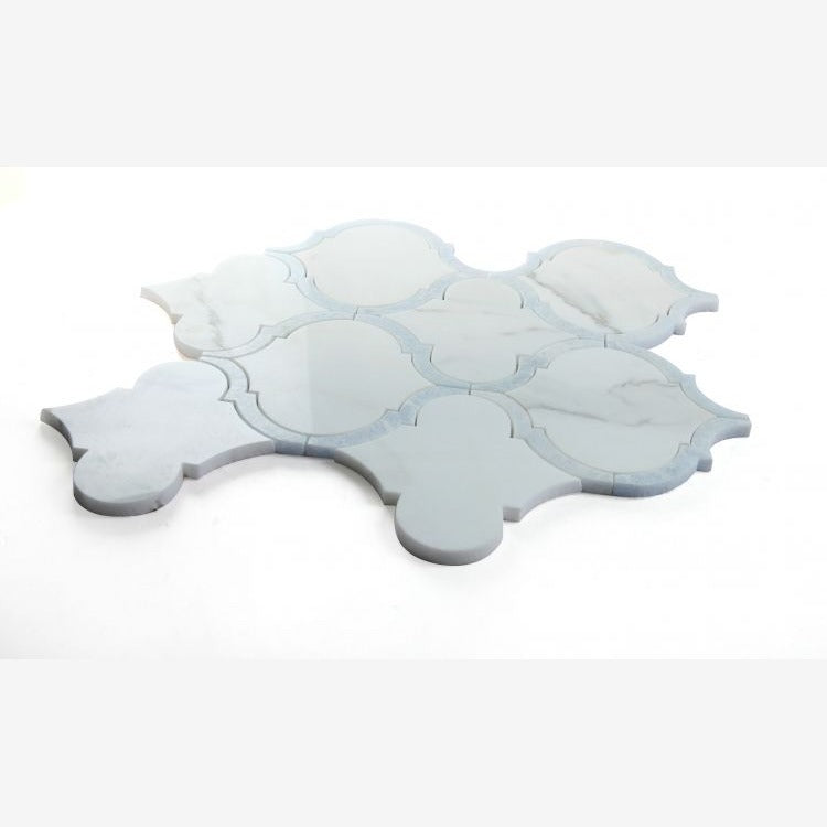 Lexi Precious Blue Lantern Arabesque Mosaic Tile