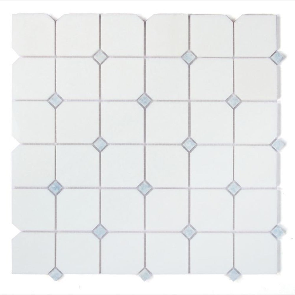 Dynasty Crystal Ocean 11.75x11.75 Marble Mosaic Tile
