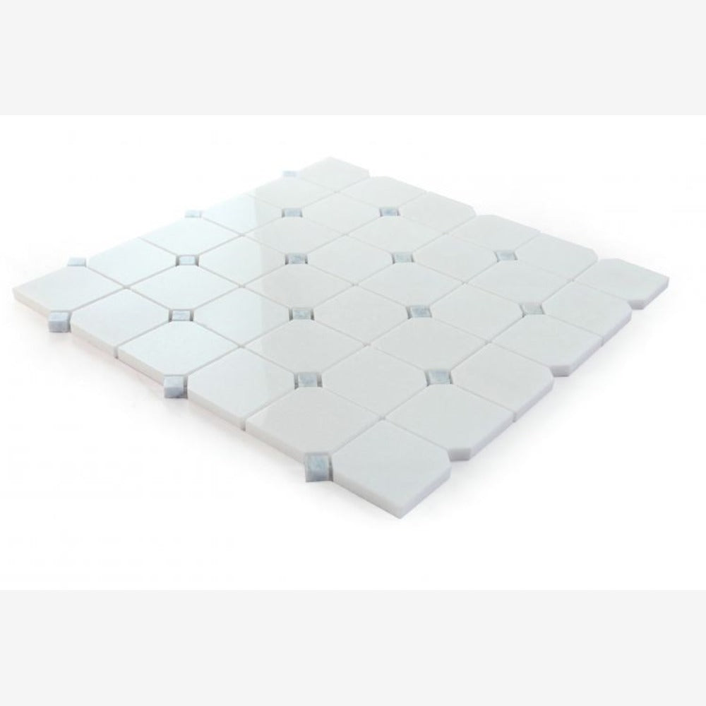 Dynasty Crystal Ocean 11.75x11.75 Marble Mosaic Tile