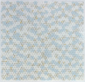Azul Celeste Mini Daisy Marble Mosaic Tile