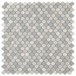 Load image into Gallery viewer, Luxor Flare Arabesque Crackled Glass Mosaic Tile
