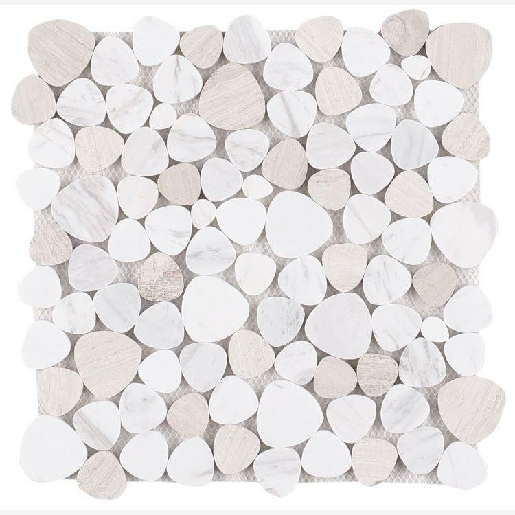 Hudson Beach Sand Marble Pebble Mosaic