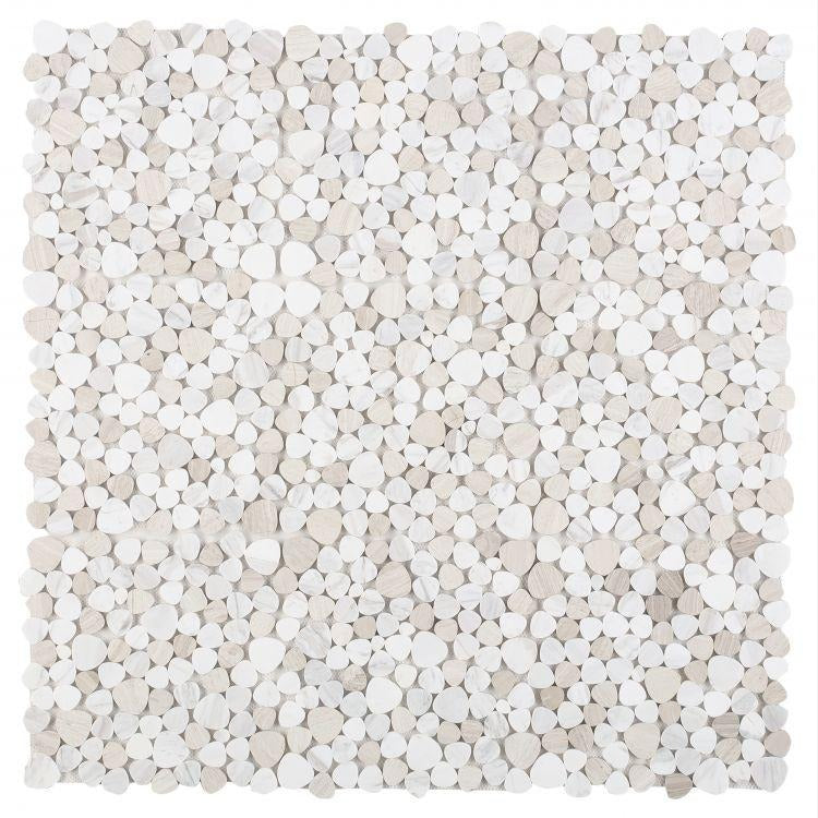 Hudson Beach Sand Marble Pebble Mosaic