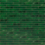 Load image into Gallery viewer, Zellure Verdal Green 2x16 Glossy Ceramic Tile
