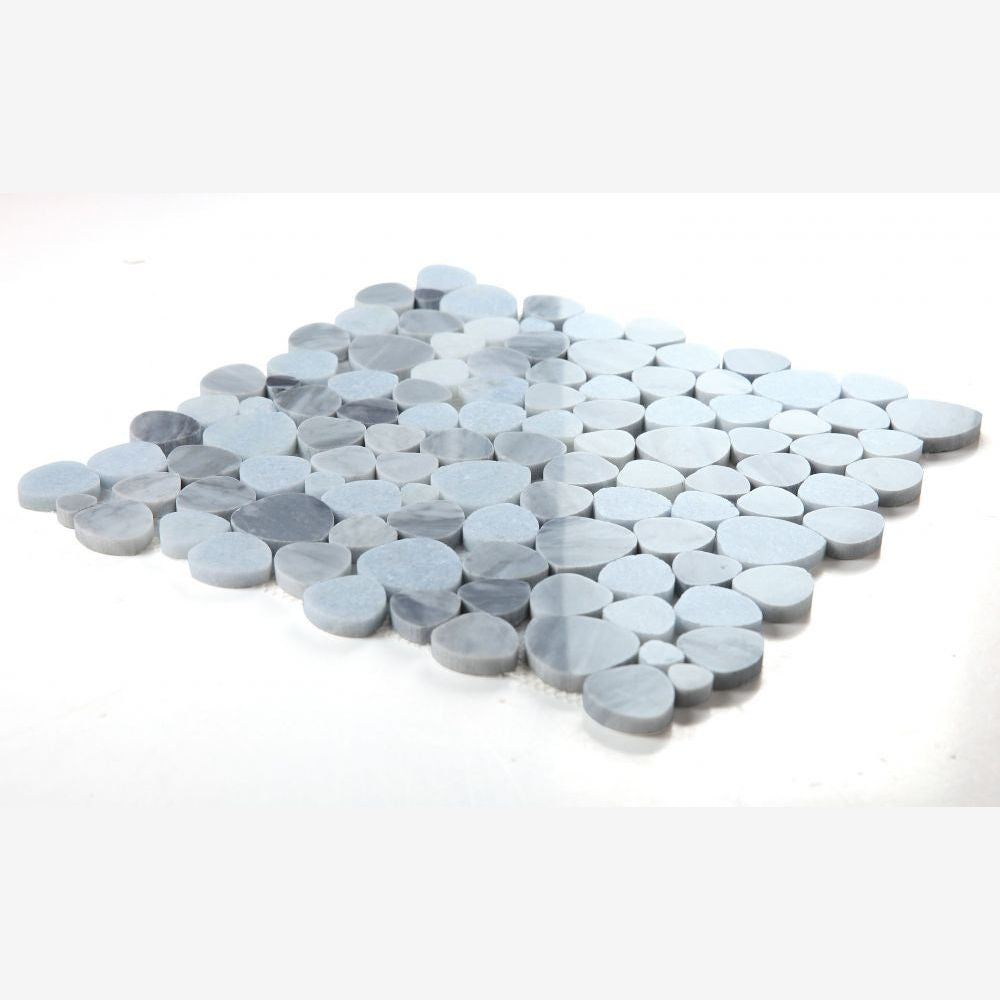Hudson Cliff Marble Pebble Mosaic Tile