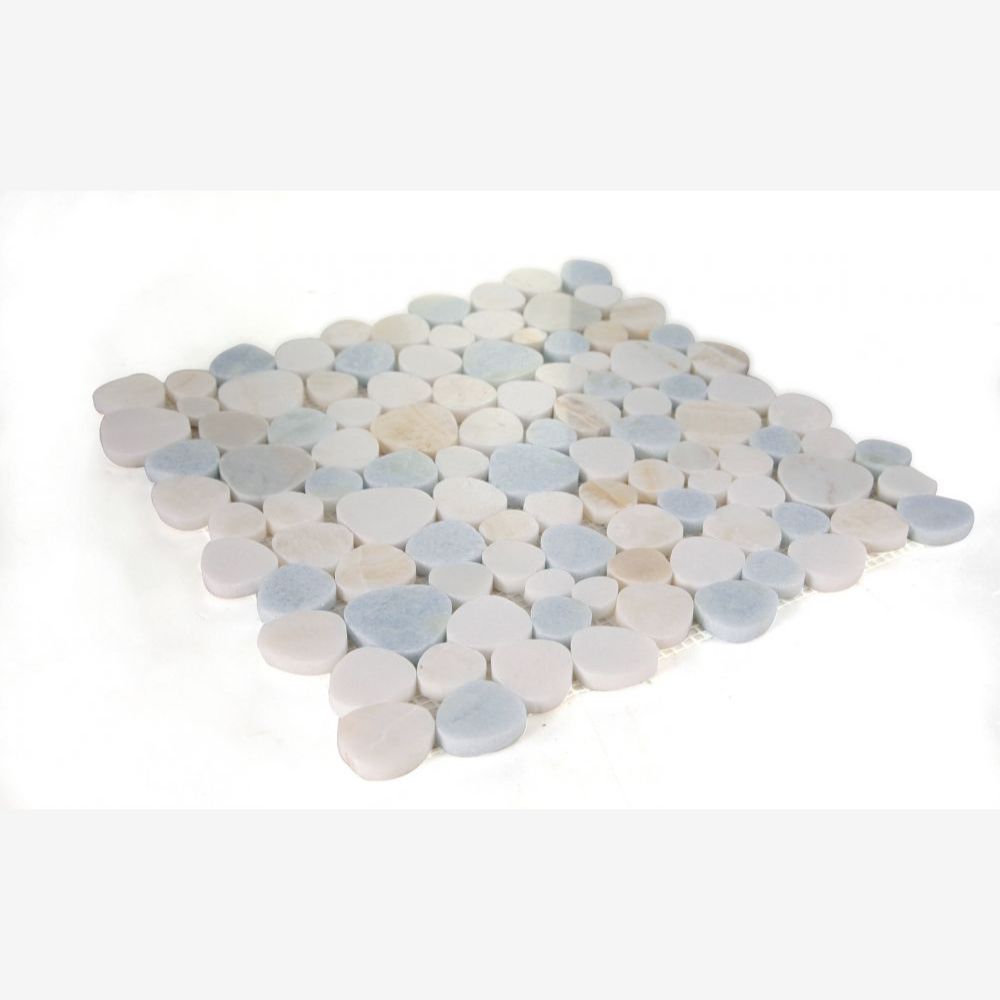 Hudson Marina Marble Pebble Mosaic Tile