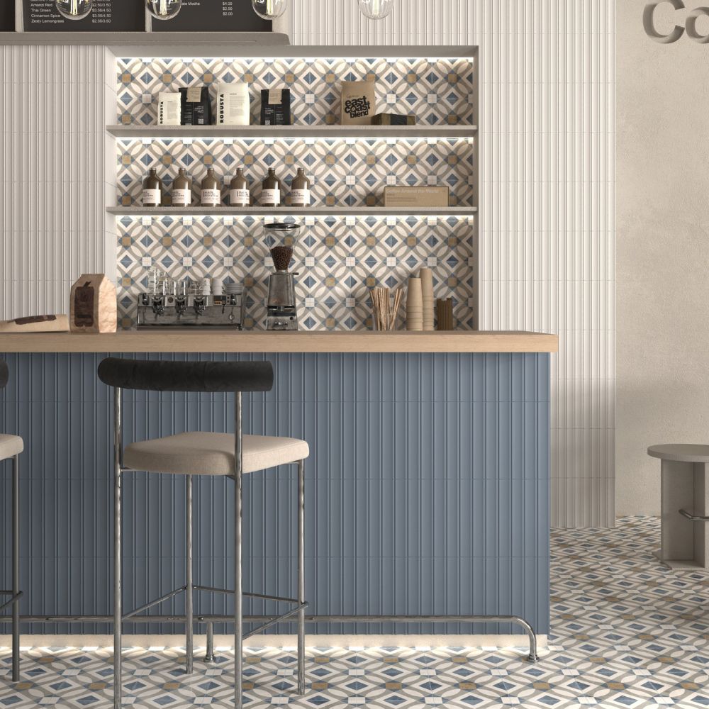 Milare Scala Blu 4.5x9 Porcelain Tile