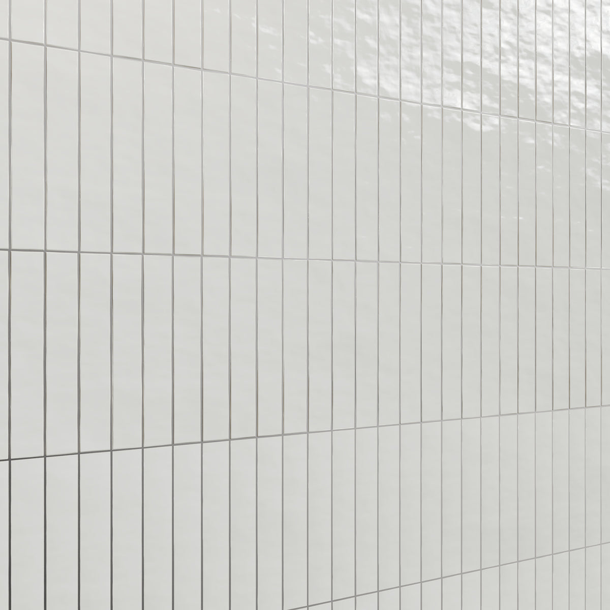 Zellure Alabaster White 2x16 Glossy Ceramic Tile
