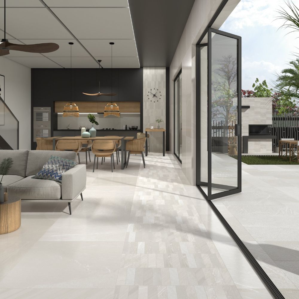 Cardenza Ivory 35x35 Polished Porcelain Tile