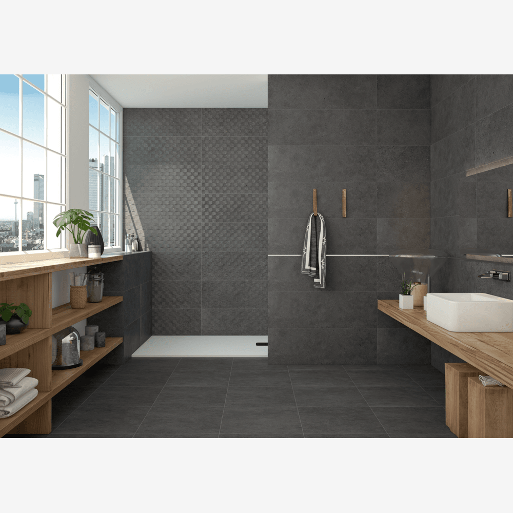 Salamanca Graphite 12x24 Basalt Look Porcelain Tile