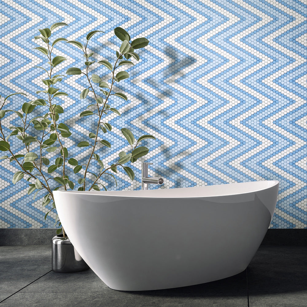 Amiens Coastal 11-3/8x13-3/4 Glass Tile Matte