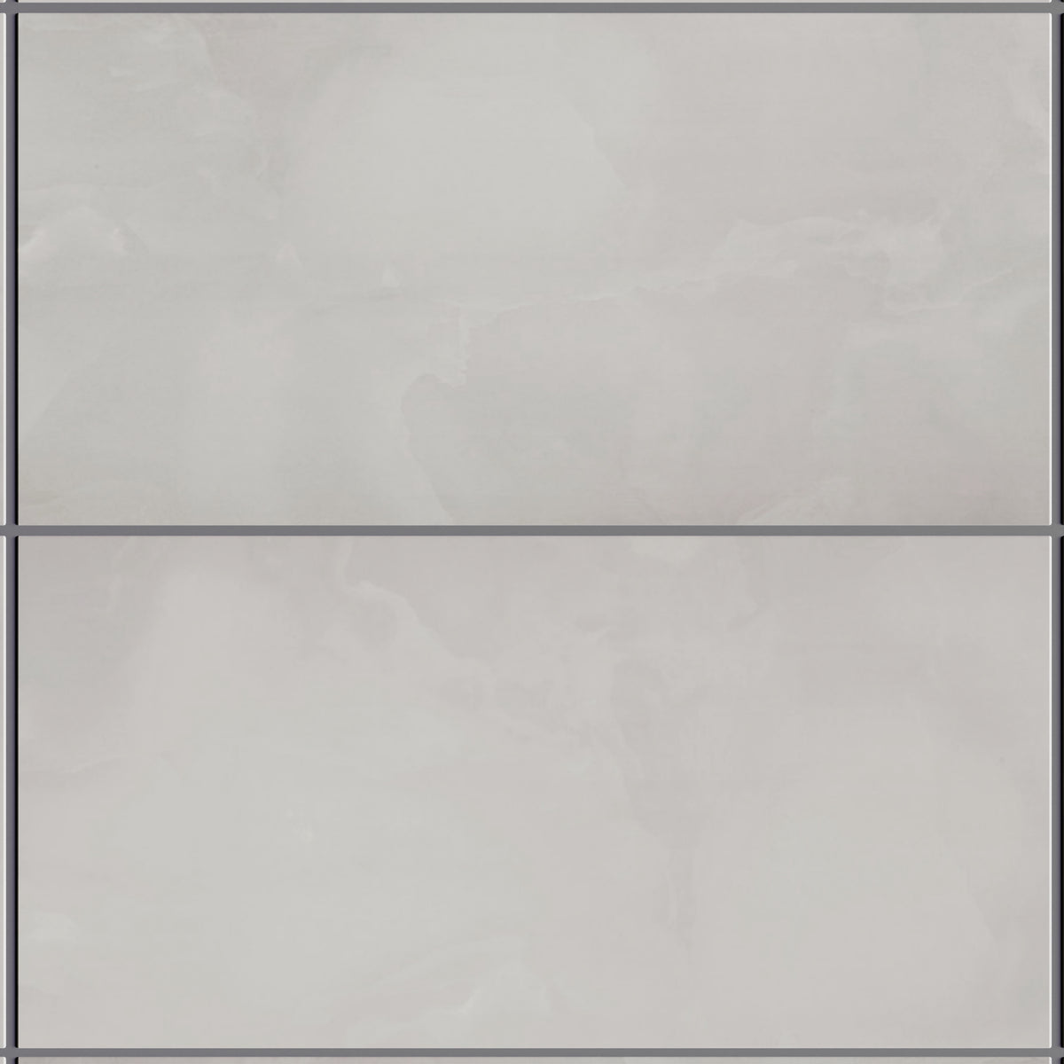 Eterna Bianco Onyx 24x48 Glossy Porcelain Tile