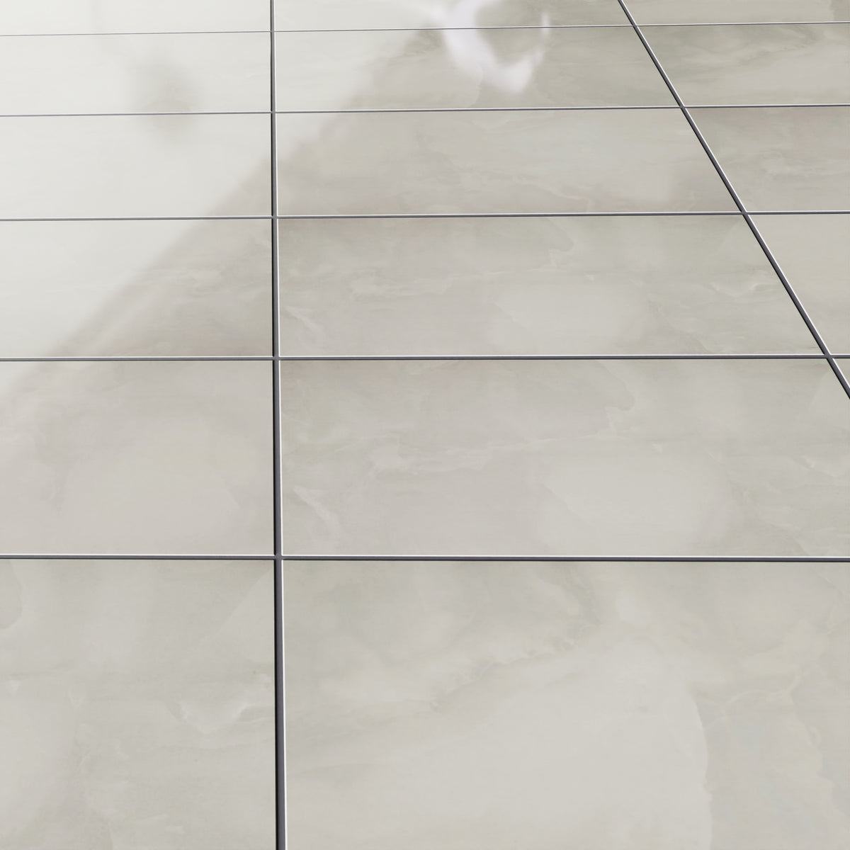 Eterna Bianco Onyx 24x48 Glossy Porcelain Tile