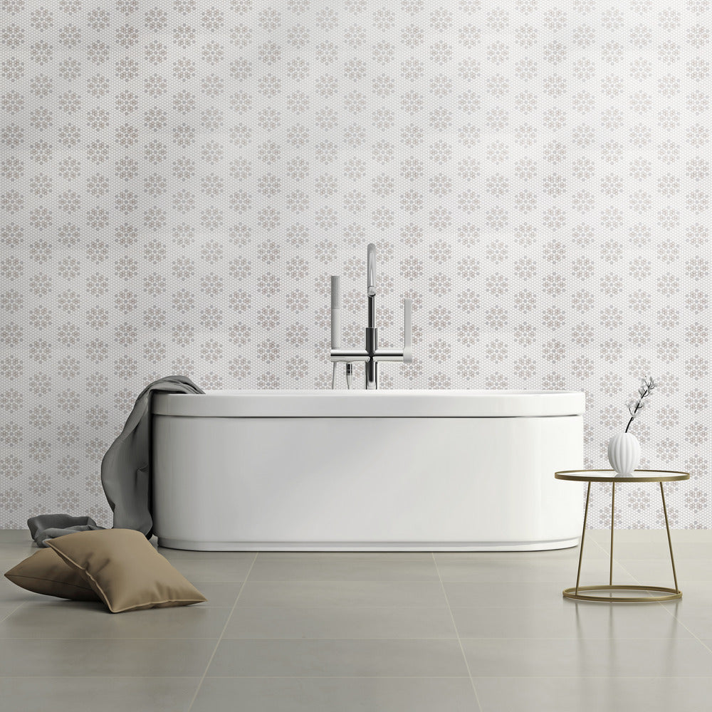 Bayeux Country 10-3/8x13-1/2 Glass Matte Mosaic Tile