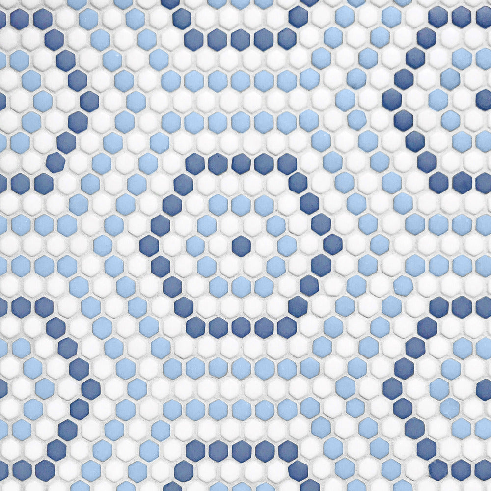 Belfort Coastal 10-3/4x14 Glass Matte Mosaic Tile