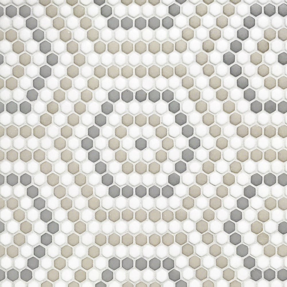 Belfort Country 10-3/4x14 Glass Matte Mosaic Tile