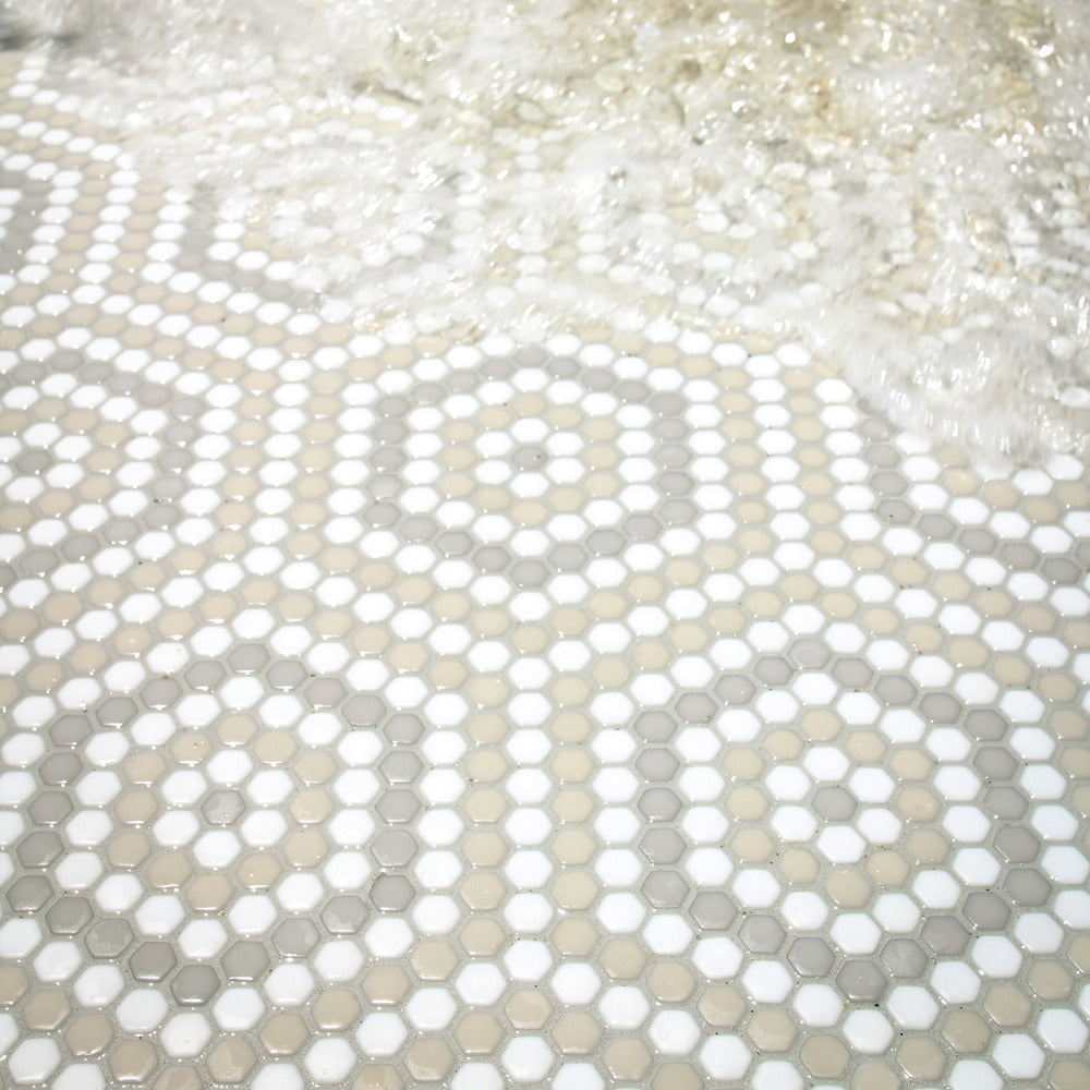 Belfort Country 10-3/4x14 Glass Matte Mosaic Tile