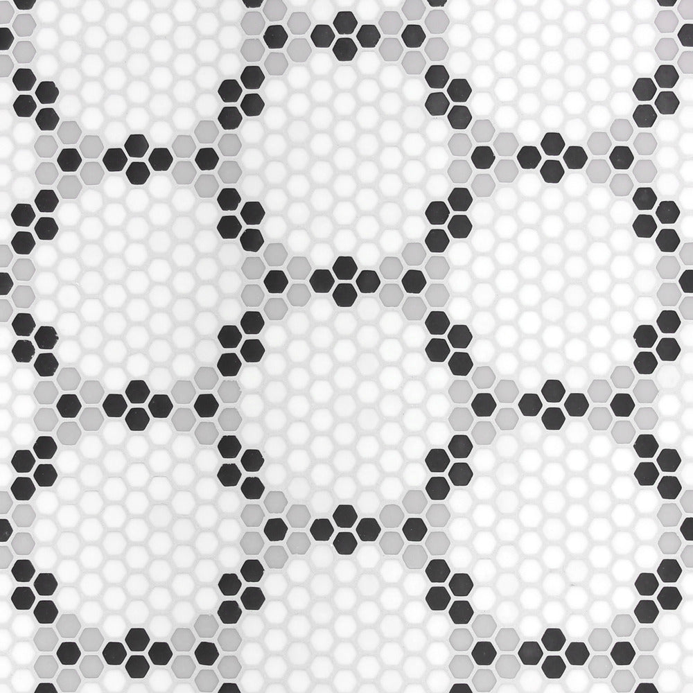 Bourges Classic 11-13/16x13-3/4 Matte Mosaic Glass Tile
