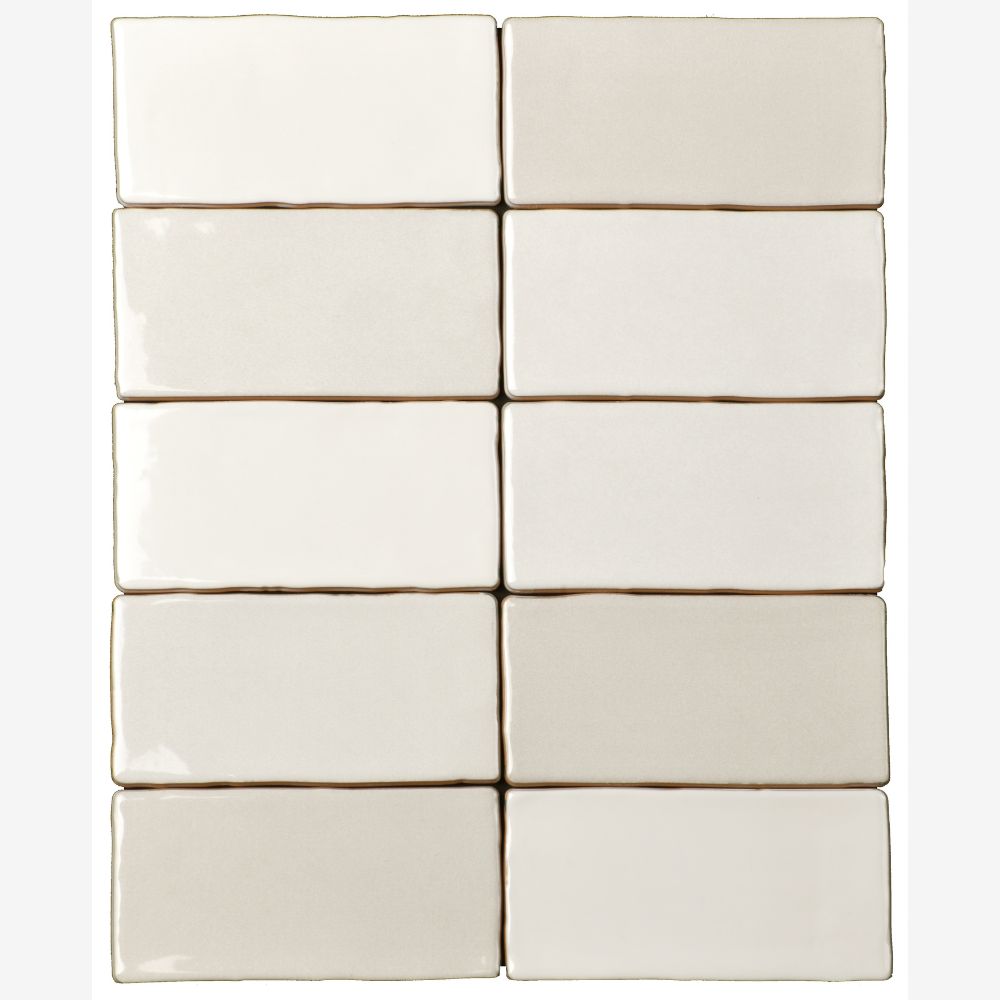 Maison Ecru 3x6 Ceramic Tile Glossy