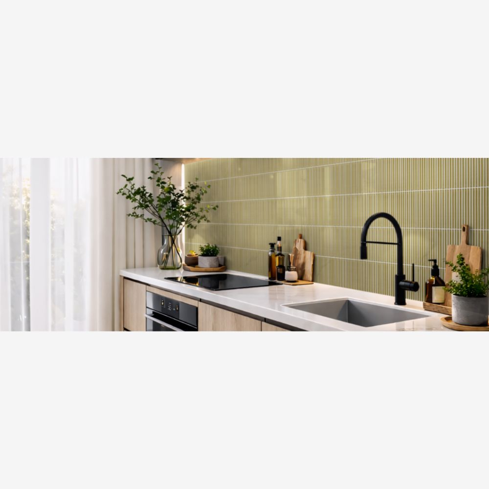 Lumina Bronze 12x12 Fluted Mosaic Glass Tile