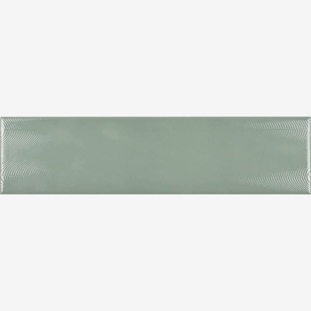 Creston Sage Green 3x12 Bright Glossy Ceramic Tile