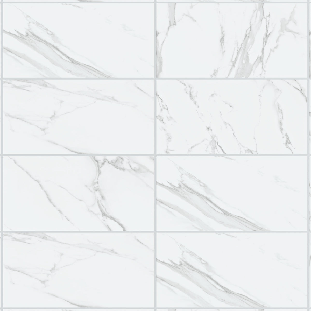 Eterna Calacatta Lite 24x48 Polished/Honed Porcelain Tile