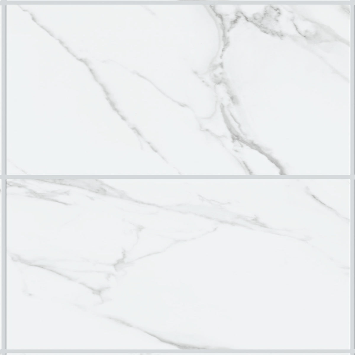Eterna Calacatta Lite 24x48 Polished/Honed Porcelain Tile