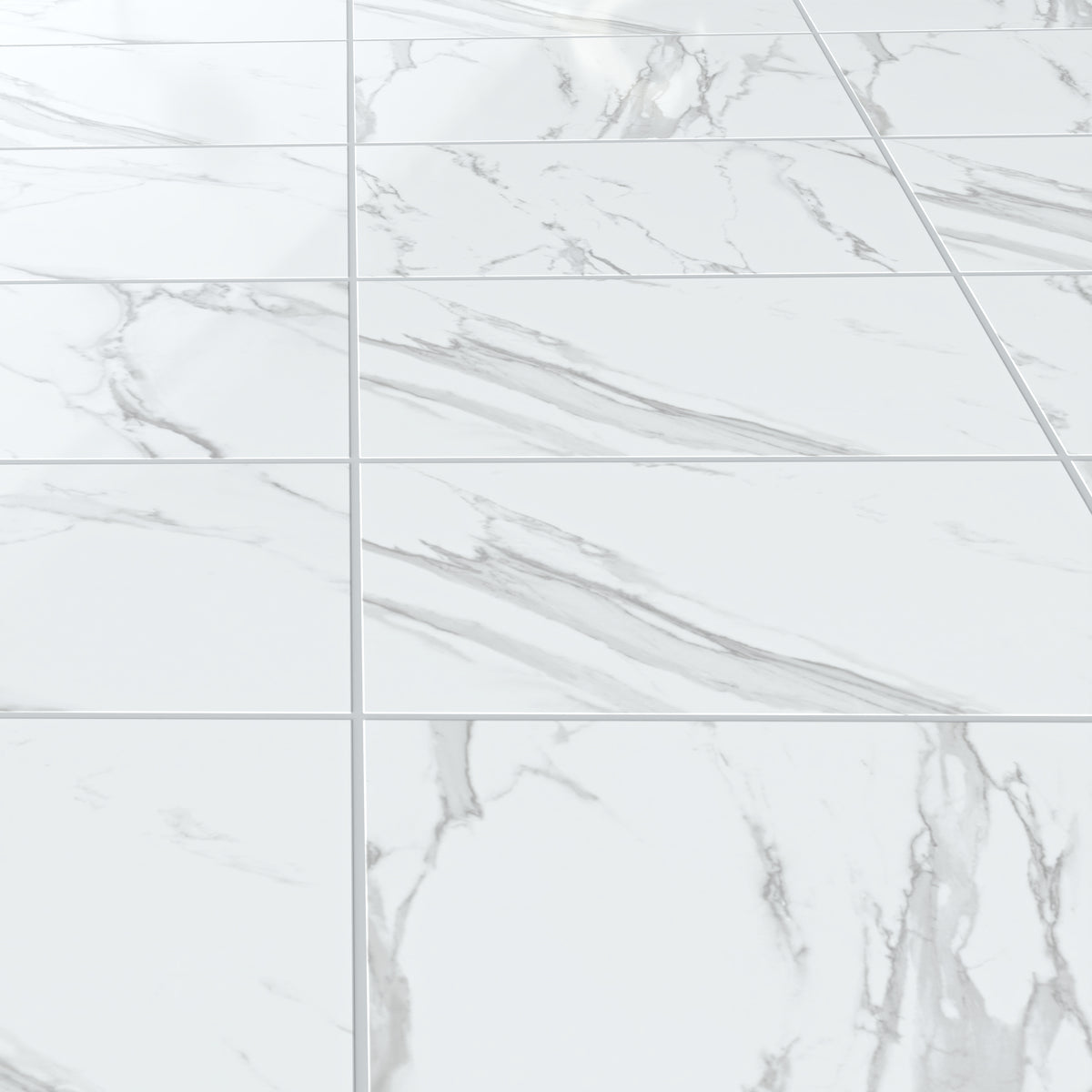 Eterna Calacatta Lite 24x48 Polished/Honed Porcelain Tile