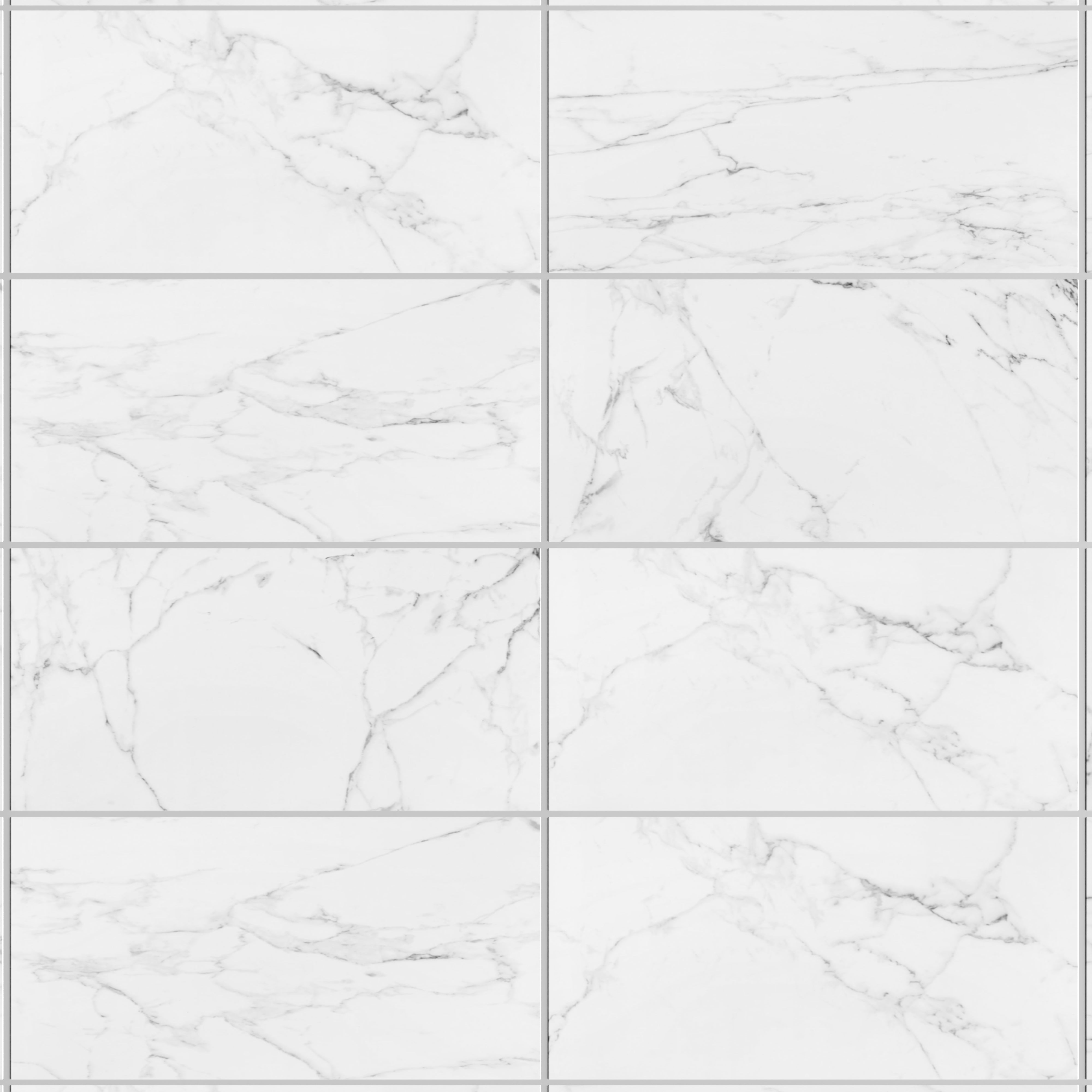 Eterna Carrara 24x48 Glossy Porcelain Tile