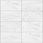 Load image into Gallery viewer, Eterna Carrara 24x48 Glossy Porcelain Tile
