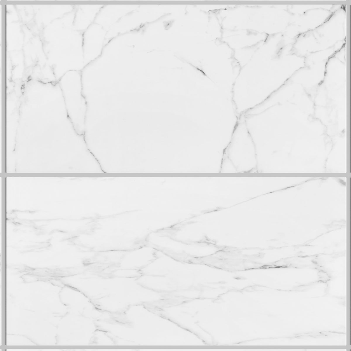 Eterna Carrara 24x48 Polished/Honed Porcelain Tile