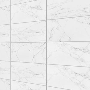 Eterna Carrara 24x48 Glossy Porcelain Tile