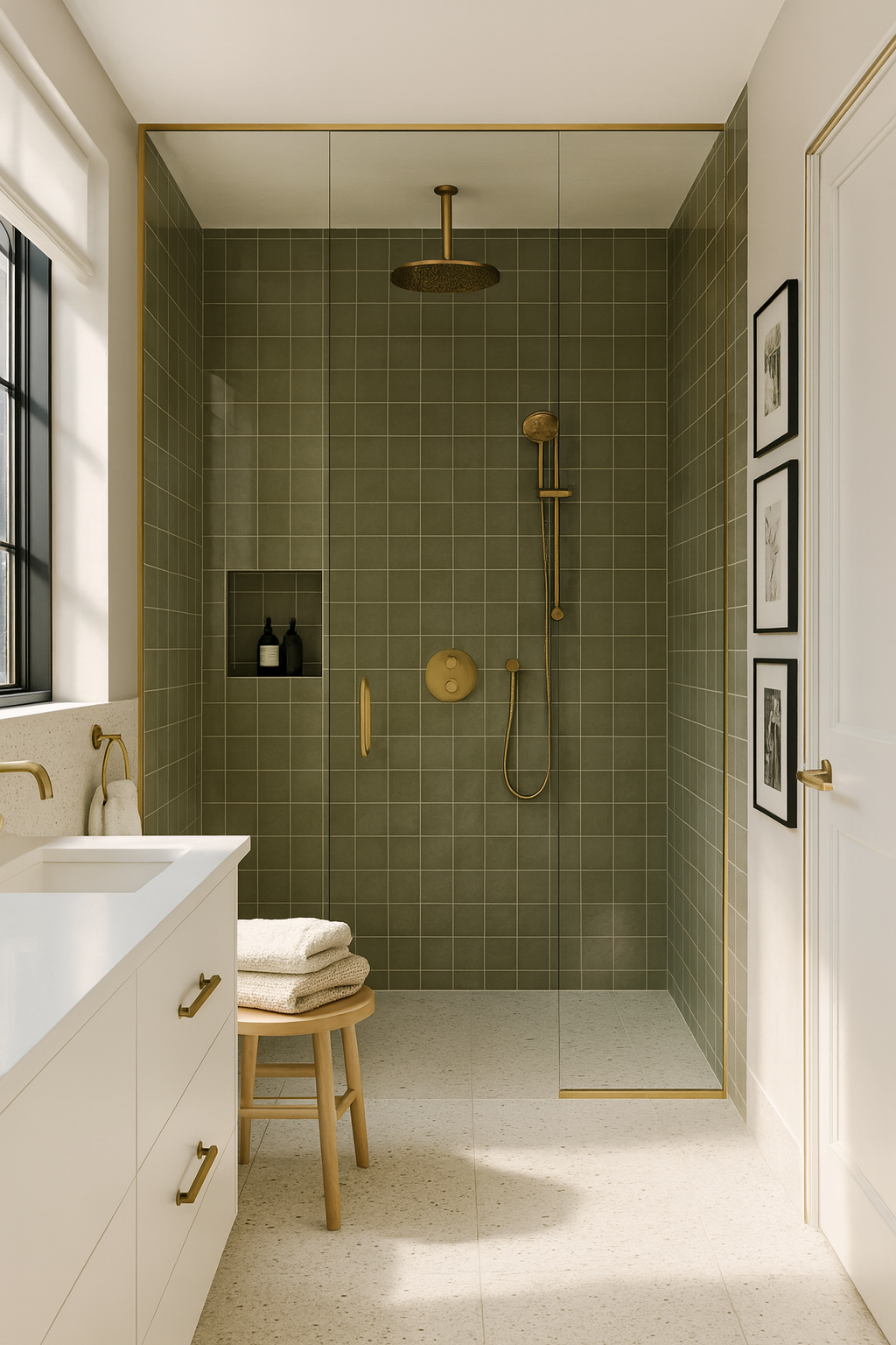 St. Lucia Green 5x5 Ceramic Tile Glossy