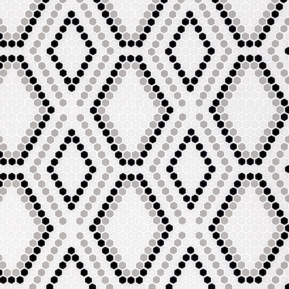 Python Draco 12-1/8X12-1/4 Glass Mosaic Tile